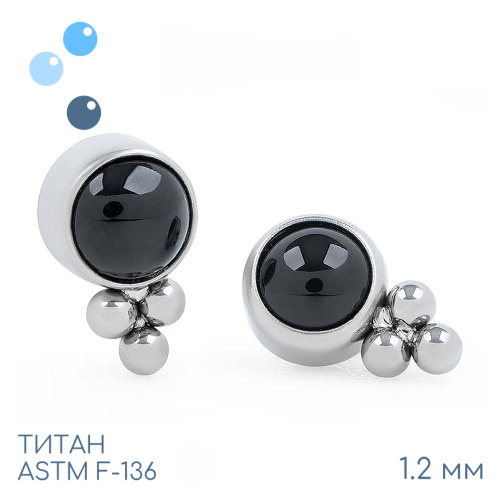 Накрутка Nancy Black onyx 1.2 мм фото 2